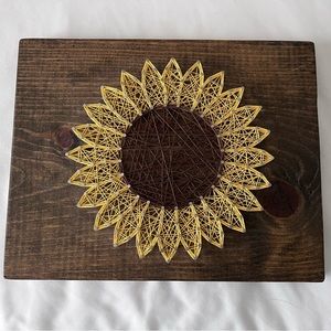 NEW! Sunflower string art decor